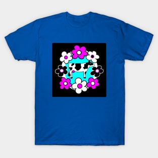 Happy Cow with Flowers T-Shirt